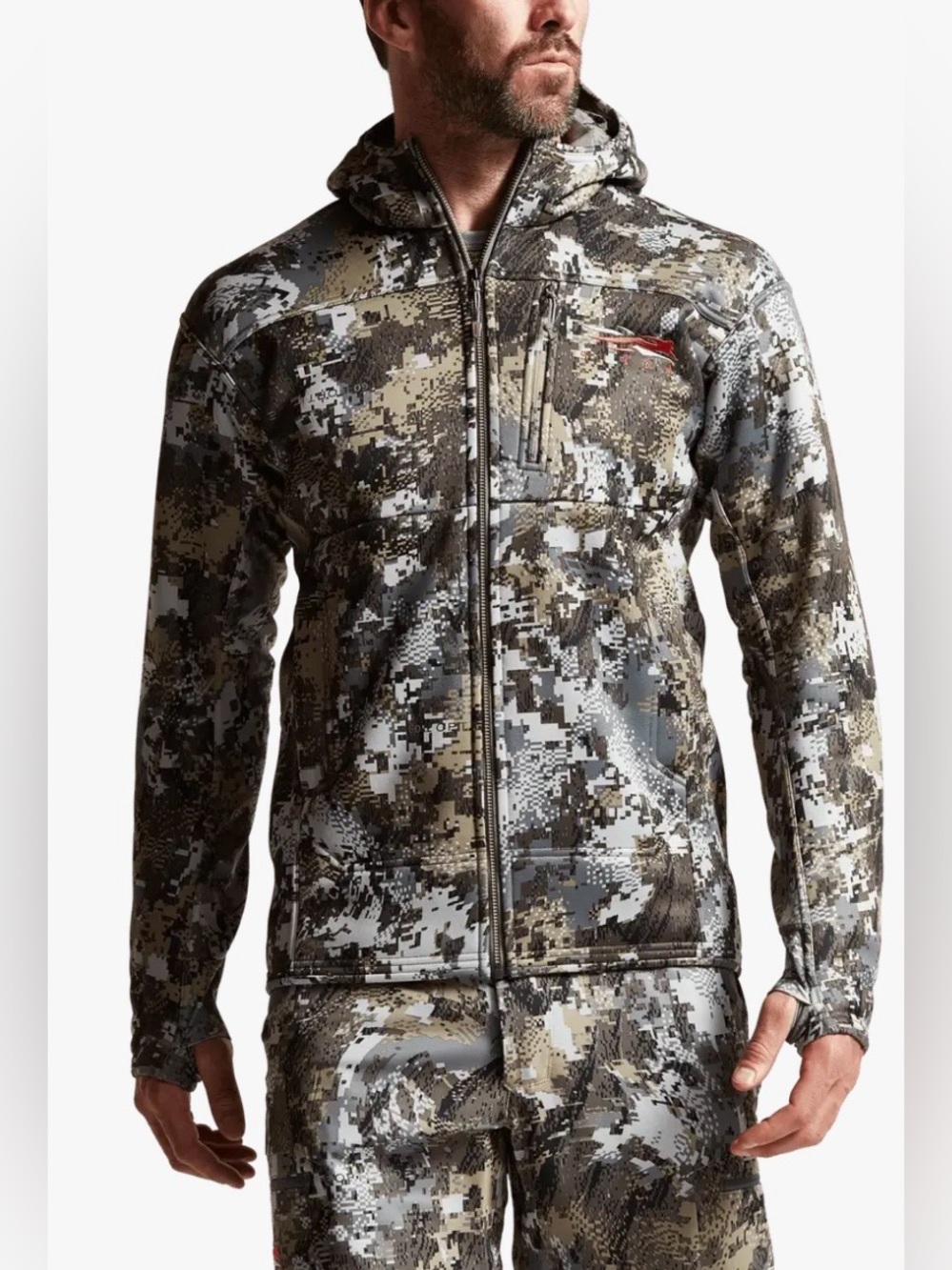 Sitka Gear Men's Traverse Cold Weather Hoodie Jacket Optifade Elevated II Large
